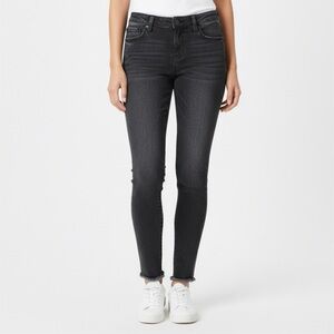 Kut From the Kloth Women's Black Distressed Ankle Length Skinny Jeans Size 4